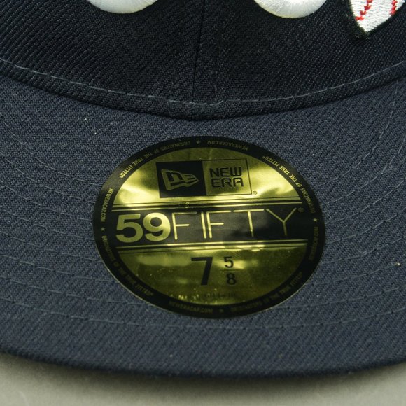 New Era 59Fifty MLB Atlanta Braves Team Heart Love Hustle Game Fitted Hat 7 5/8 - Picture 8 of 12